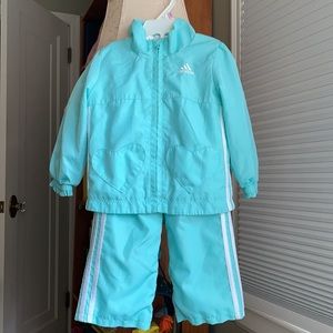 Adidas 18M Jacket & pants aqua blue -1D